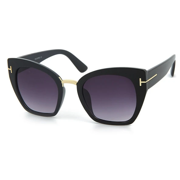 Di Caprio DC2167BLACK Siyah Gold Degrade Bold Cat Eye Kadın Güneş Gözlüğü ürün görseli 1