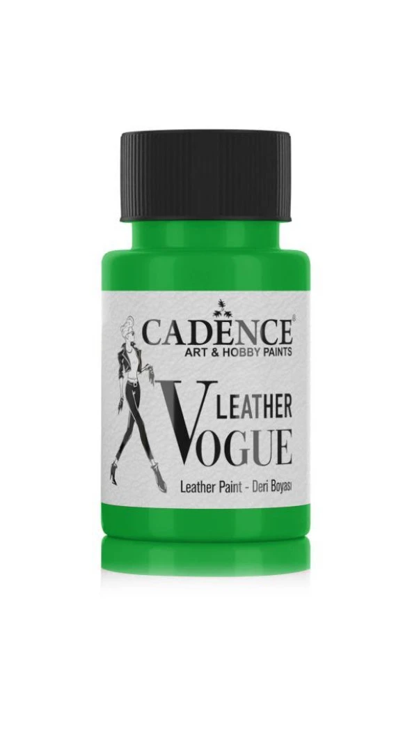 Cadence Deri Boyası Fosforlu LVF-04 Yeşil 50ml Leather Vouge Paint ürün görseli 1