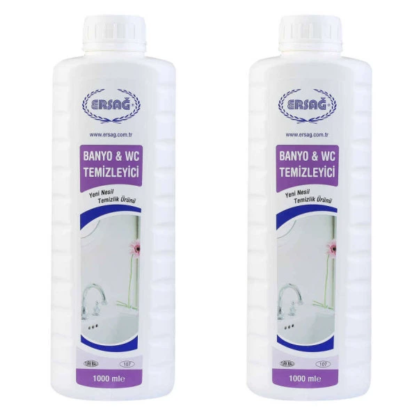 Ersağ Antibakteriyel Banyo & WC Temizleyici 1000 Ml. * 2 Adet ürün görseli 1