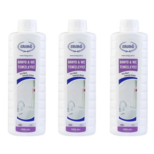Ersağ Antibakteriyel Banyo & WC Temizleyici 1000 Ml. * 3 Adet ürün görseli 1