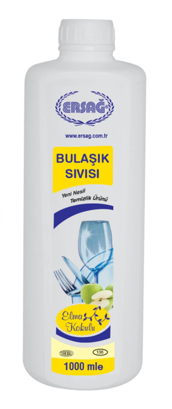 Ersağ Elma Kokulu Bulaşık Sıvısı 1000 Ml. ürün görseli 1