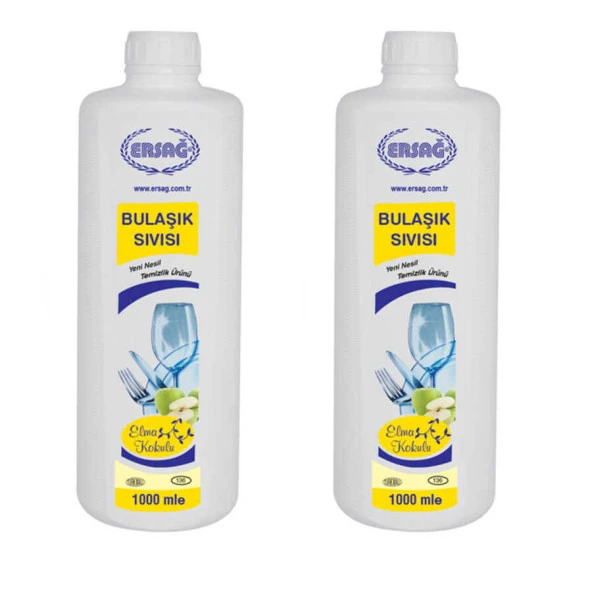 Ersağ Elma Kokulu Bulaşık Sıvısı 1000 Ml. * 2 Adet ürün görseli 1