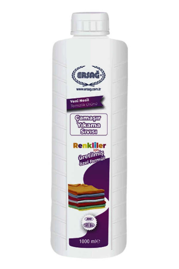 Ersağ Çamaşır Yıkama Sıvısı (Renkliler İçin) 1000 Ml. ürün görseli 1