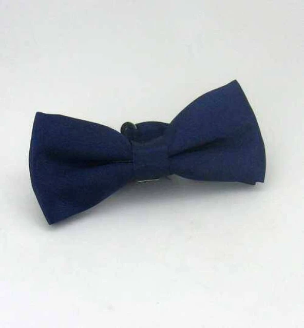 Lacivert Çocuk Boy Düz Renk Saten Papyon - CP-05 ürün görseli 1