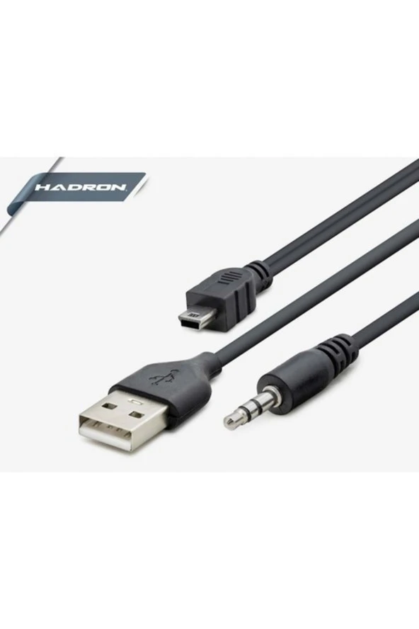 LEBRON  Usb To 3.5 Mm + 5 Pin Kablo Medya Player Kablosu Hadron Hd4417 ürün görseli 1