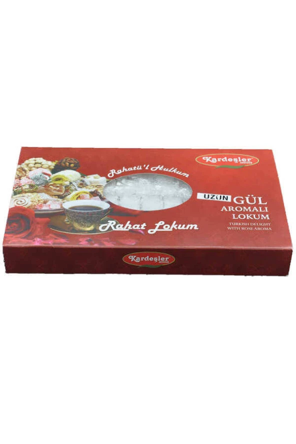 Kardeşler Gül Aromalı Uzun Hediyelik Lokum 700 G ürün görseli 1