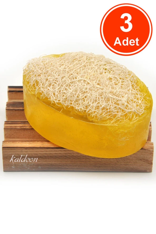 Kabak Lifli El Yapımı Doğal Bıttım Sabunu 120 G x 3 Adet ürün görseli 1