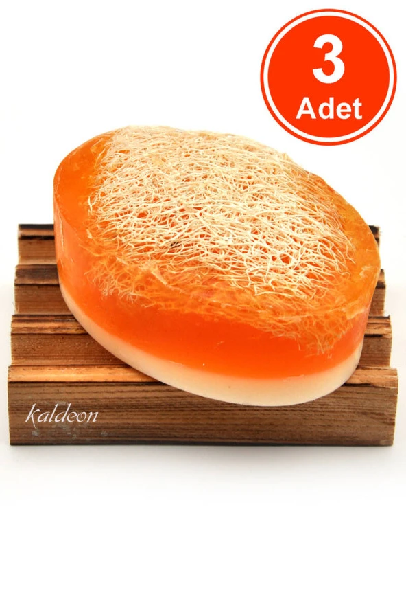 Kabak Lifli El Yapımı Doğal Ballı Pirinç Sabunu 120 G x 3 Adet ürün görseli 1