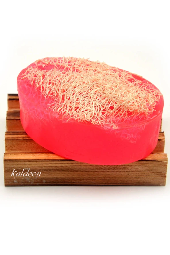 Kabak Lifli El Yapımı Doğal Gül Yağı Sabunu 120 G ürün görseli 1