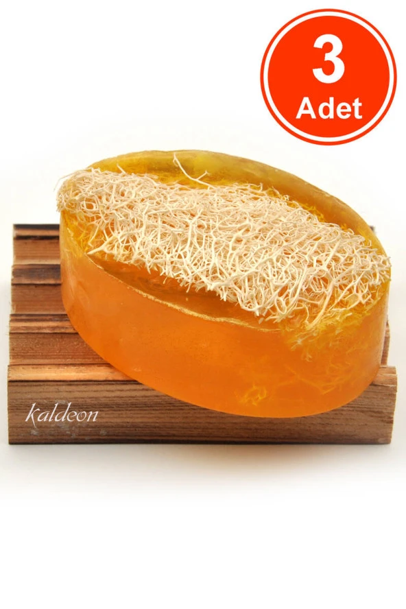 Kabak Lifli El Yapımı Doğal Mango Sabunu 120 G x 3 Adet ürün görseli 1