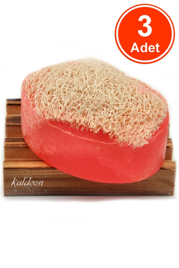 Kabak Lifli El Yapımı Doğal Frambuaz Sabunu 120 G x 3 Adet ürün görseli 1