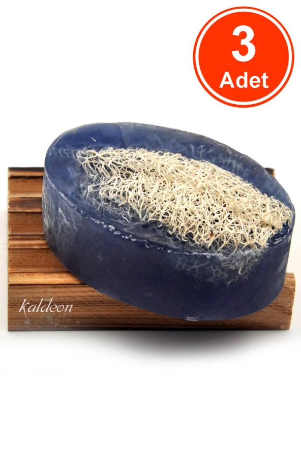 Kabak Lifli El Yapımı Doğal Aktif Karbon Sabunu 120 G x 3 Adet ürün görseli 1