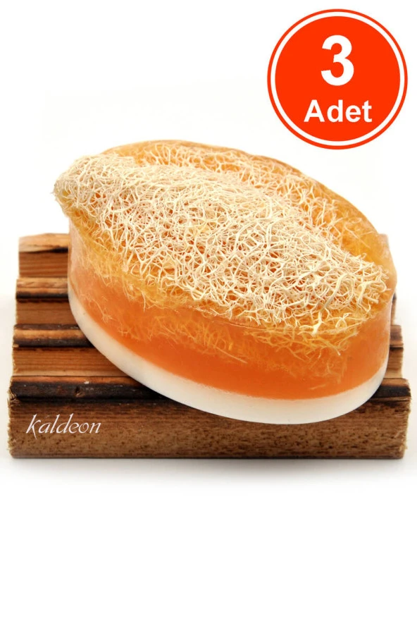 Kabak Lifli El Yapımı Doğal Ballı Eşek Sütü Sabunu 120 G x 3 Adet ürün görseli 1