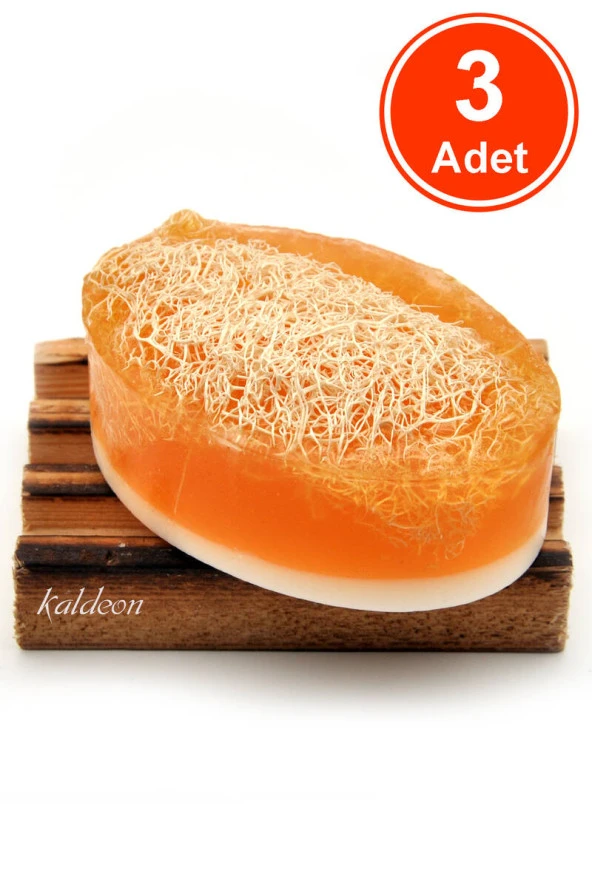 Kabak Lifli El Yapımı Doğal Ballı Keçi Sütü Sabunu 120 G x 3 Adet ürün görseli 1