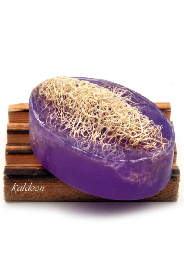 Kabak Lifli El Yapımı Doğal Lavanta Yağı Sabunu 120 G ürün görseli 1