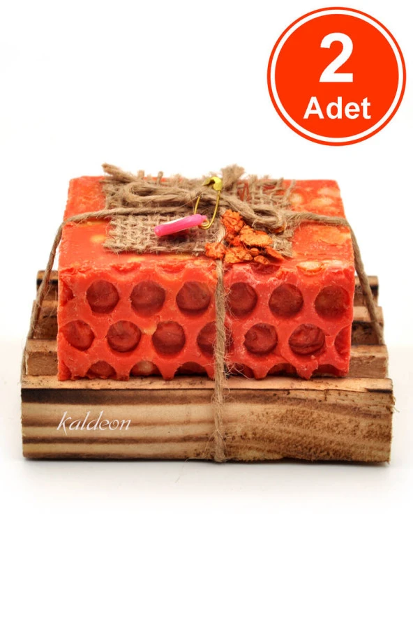 Hediyelik Gül Yağı Sabunu El Yapımı Doğal Paletli 110 G x 2 Adet ürün görseli 1