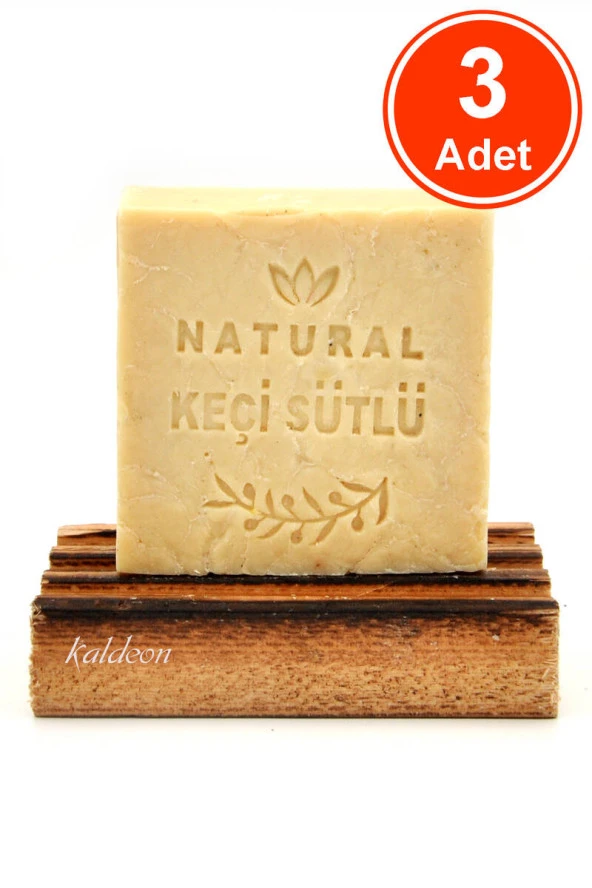 Keçi Sütü Sabunu El Yapımı Doğal 120 G x 3 Adet ürün görseli 1