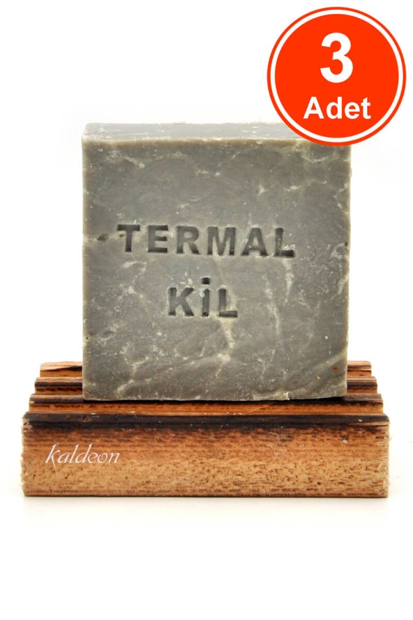 Termal Kil Sabunu El Yapımı Doğal 120 G x 3 Adet ürün görseli 1