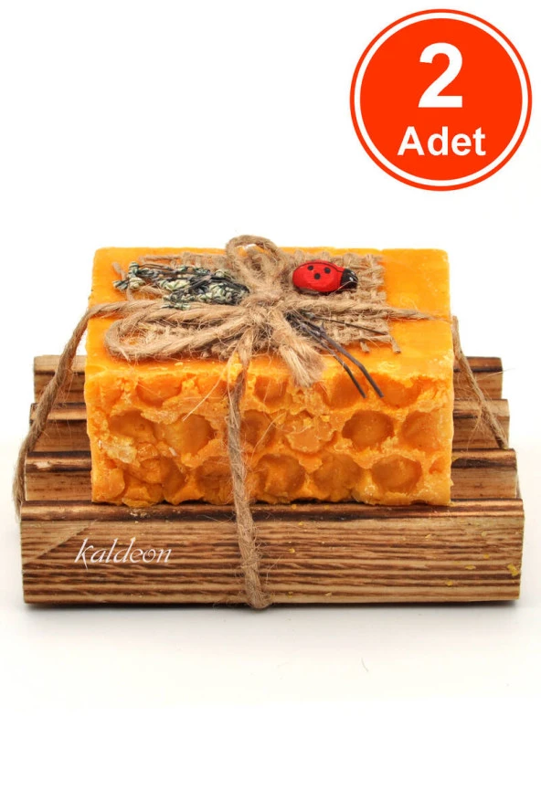 Hediyelik Bıttım Yağı Sabunu El Yapımı Doğal Paletli 110 G x 2 Adet ürün görseli 1