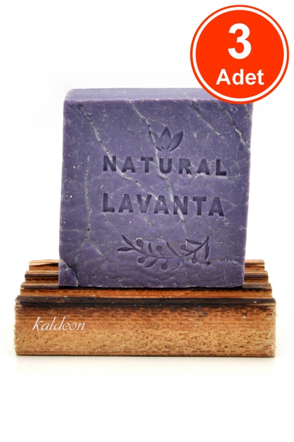 Lavanta Yağı Sabunu El Yapımı Doğal 120 G x 3 Adet ürün görseli 1