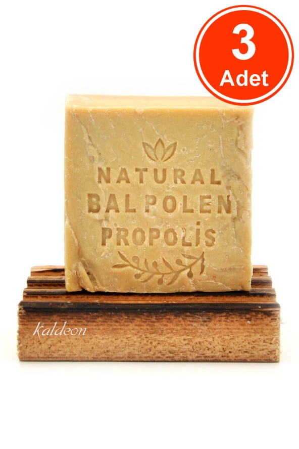 Bal Polen Propolis Sabunu El Yapımı Doğal 120 G x 3 Adet ürün görseli 1