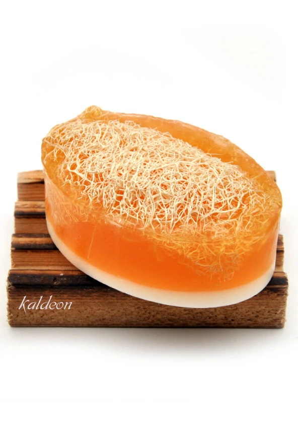 Kabak Lifli El Yapımı Doğal Ballı Keçi Sütü Sabunu 120 G ürün görseli 1