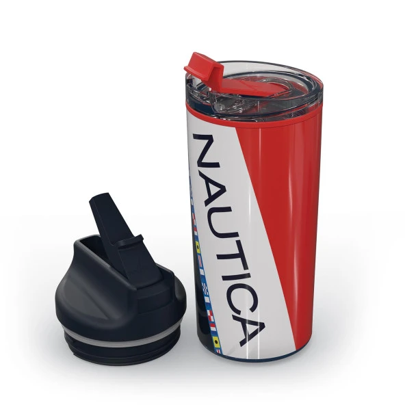 Nautica NTM02 Sport Termos Paslanmaz Çelik 950 ml Navy Flags ürün görseli 1