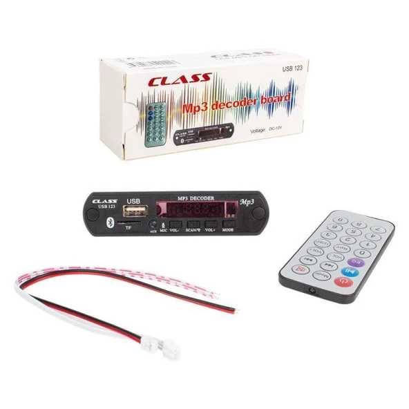 PTTAVM: Class Usb-123 Araç Aux Bluetooth Çevirici Kit 12v Mikrofon