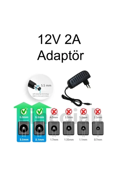 Adaptör 12v 2a - Uydu Modem Led Adaptörü - Resim 2