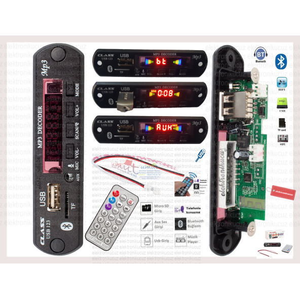 OTO TEYP ÇEVİRİCİ DÖNÜŞTÜRÜCÜ TAK ÇALIŞTIR ÇALIŞSIN MP3 MÜZİK DİNLE USBAUXSD KART&BLUETOOTH UYUM ürün görseli 1