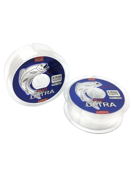 Asso Ultra Paralelling 100mt Monofilament Misina Beyaz ürün görseli 1