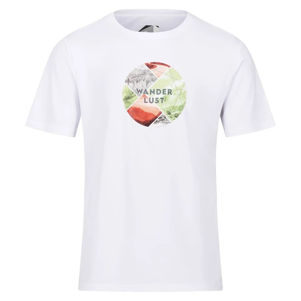 Regatta Fingal Slogan II Erkek T-Shirt-BEYAZ ürün görseli 1