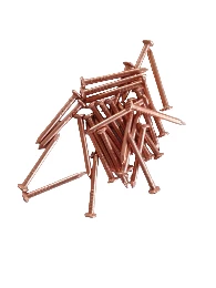 3 cm Saf Bakır Çivi Tepeli 40 Adet (2,7 mm * 30 mm) ürün görseli 1