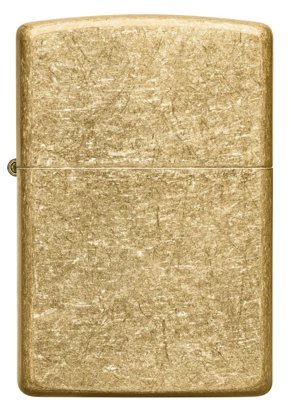 Zippo Regular Tumbled Brass Dizayn Çakmak - Resim 2