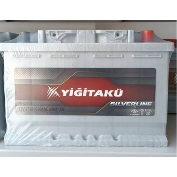 Yiğit Akü Silverline 12V 75 Ah 640A EN Akü Ü.T   2026 ürün görseli 1