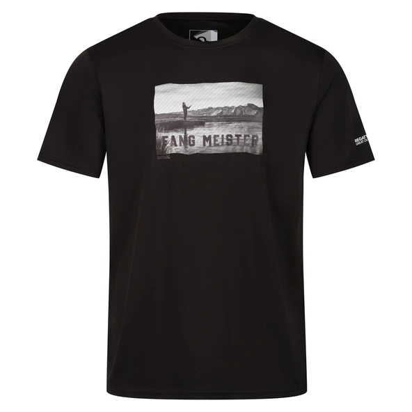 Regatta Fingal Slogan II Erkek T-Shirt-SİYAH ürün görseli 1