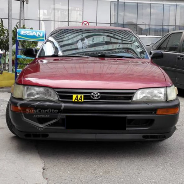 Toyota Corolla AE101 Efsane Kasa 1991-1998 Uyumlu Üniversal Laguna Lip Esnek Ön Lip 2 Parça Tampon Altı Dil Karlık Ön Ek ürün görseli 1