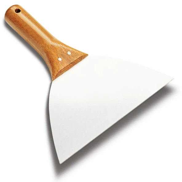 Paslanmaz Çelik Ispatula 18cm Restoran Mutfak Gıda Aşcı Pasta Hamur Tava Spatulası ürün görseli 1