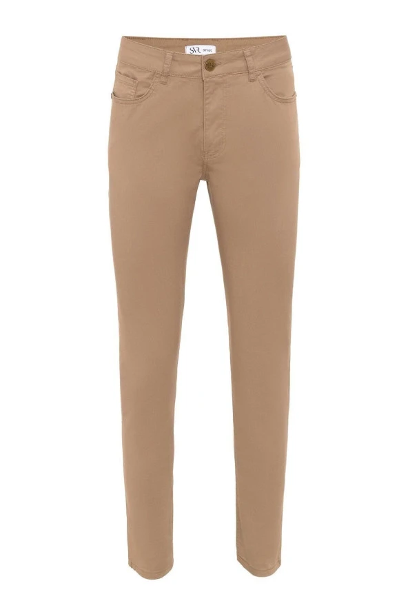 Slim 5 Cep Kalıp Düz Pantolon - Resim 5