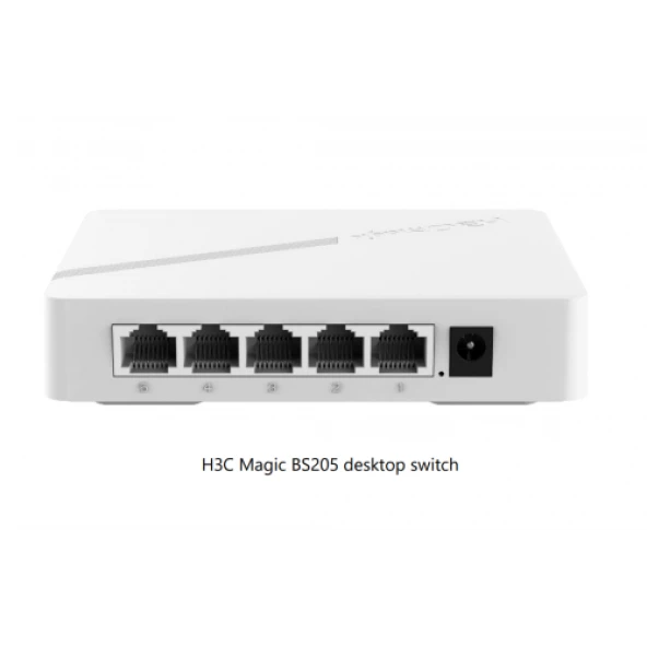 H3C Magic BS205, 5 Port, GigaBit, Yönetilemez, Masaüstü Switch ürün görseli 1