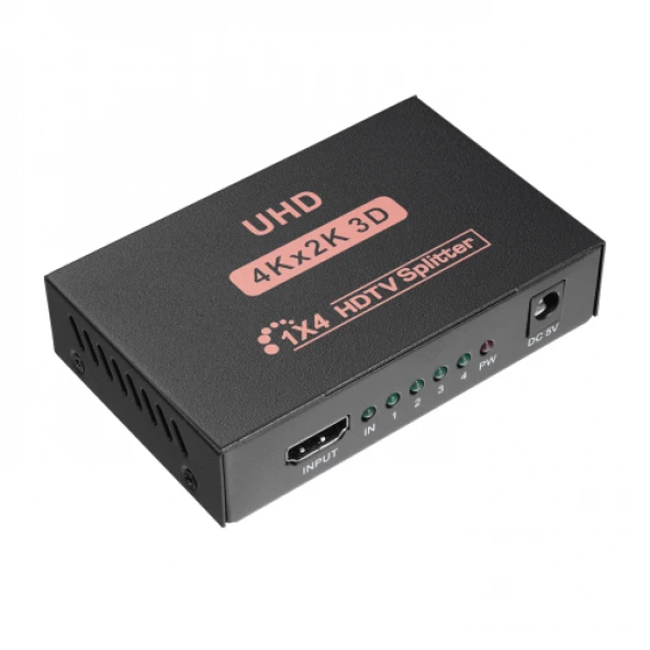 HYTECH HY-LU4, 4Port, 4K Çözünürlük, HDMI Splitter ürün görseli 1