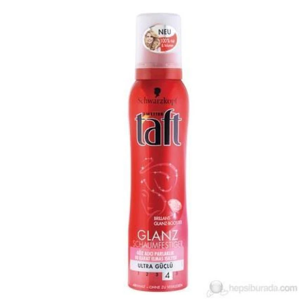 Taft Saç Köpüğü 150ML Ultra Güçlü Glanz Elmas Işıltısı 04 ürün görseli 1
