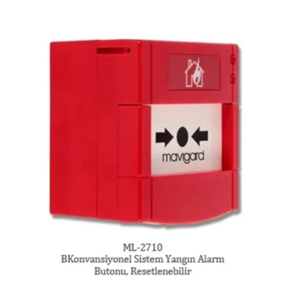 Maxlogic ML-2710/M Konvansiyonel Yangın Alarm Butonu, Marin Sertifikalı ürün görseli 1