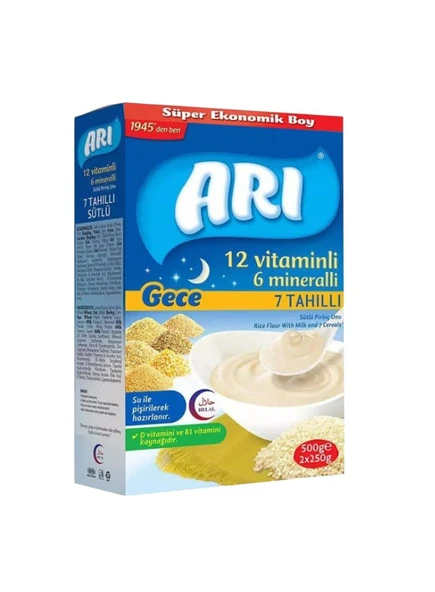Arı Mama 7 Tahıllı Kaşık Maması 500 gr 1 Paket ürün görseli 1