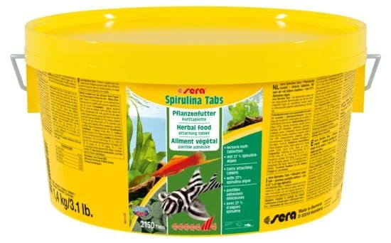 Sera Spirulina 2150 Tabs Otçul Balık Yemi 1,4  kg ürün görseli 1