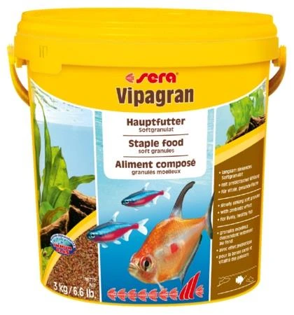 Sera Vipagran Granül Balık Yemi 10 Lt  3 kg ürün görseli 1