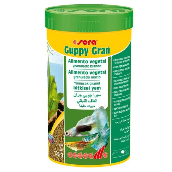 Sera Guppy Gran Balık Yemi 250 ml / 120 gr ürün görseli 1