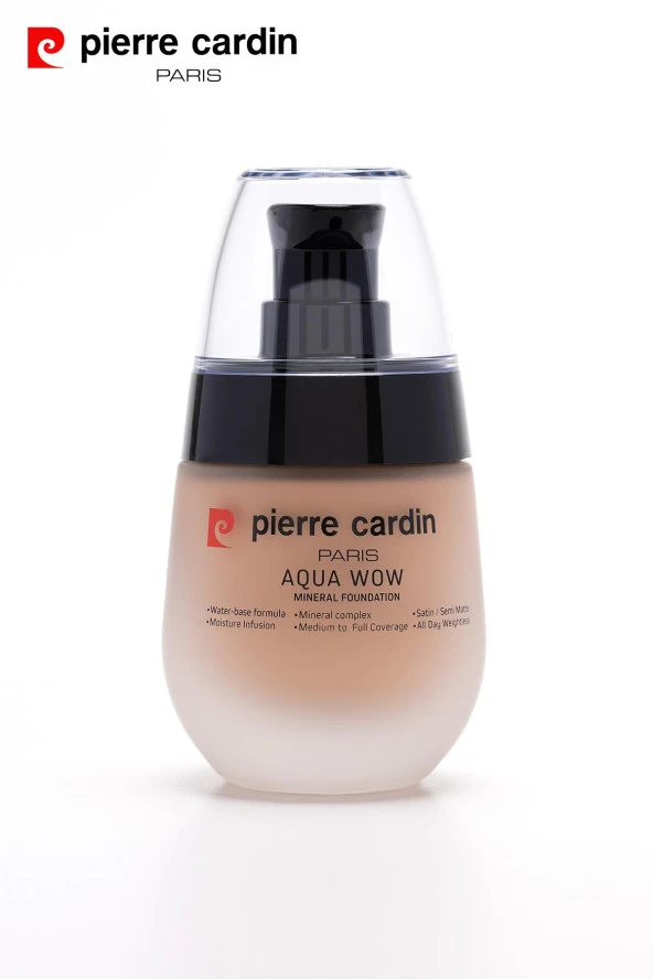 12218-Pierre Cardin Aqua Wow Mineralli Su Bazlı Fondöten Tawny Beige 703 with Warm Neutral ürün görseli 1