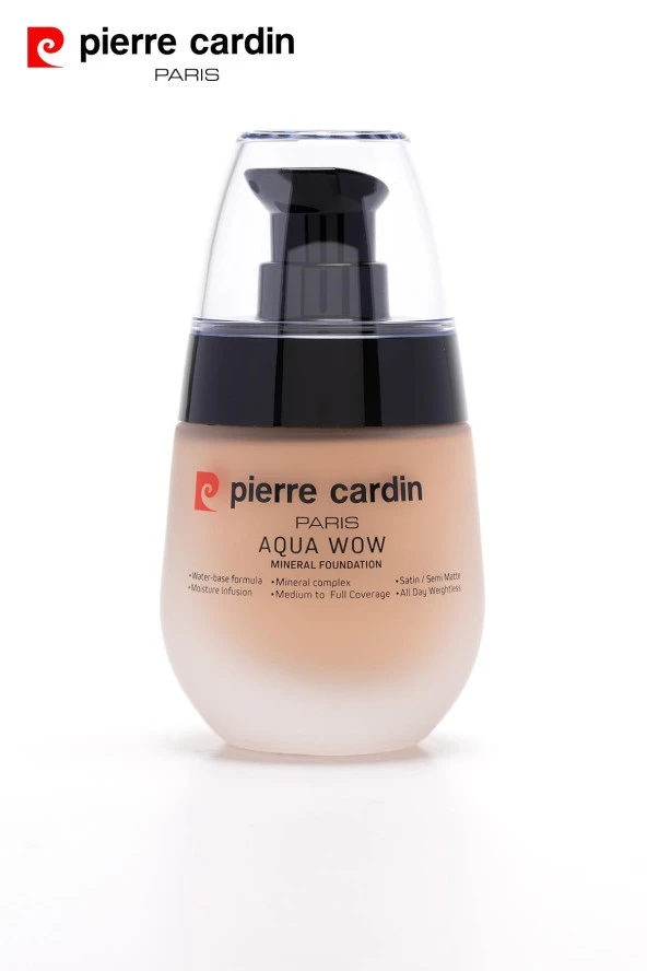 12215 Pierre Cardin Aqua Wow Mineralli Su Bazlı Fondöten Light 304 Neutral Skin With Neutral ürün görseli 1