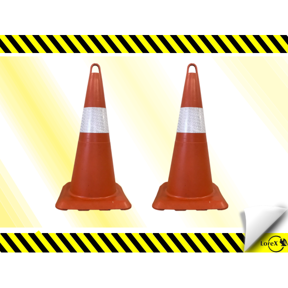 LOREX LR-0250 Kırılmaz Trafik Konisi (2'li ) ürün görseli 1